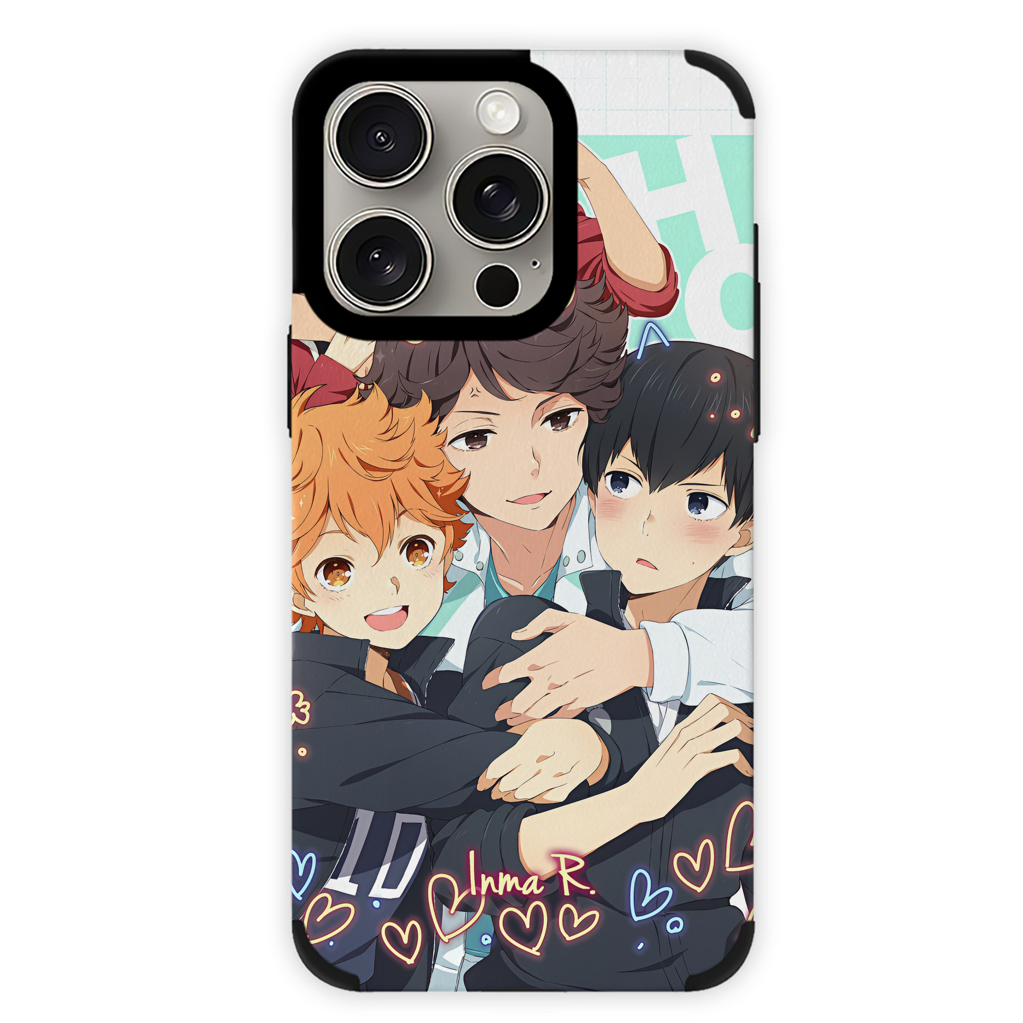 （画像用） ハイキュー!! Haikyu!! 【iPhone15ProMax対応】 PUレザー スマホケース 耐衝撃＆黄変防止