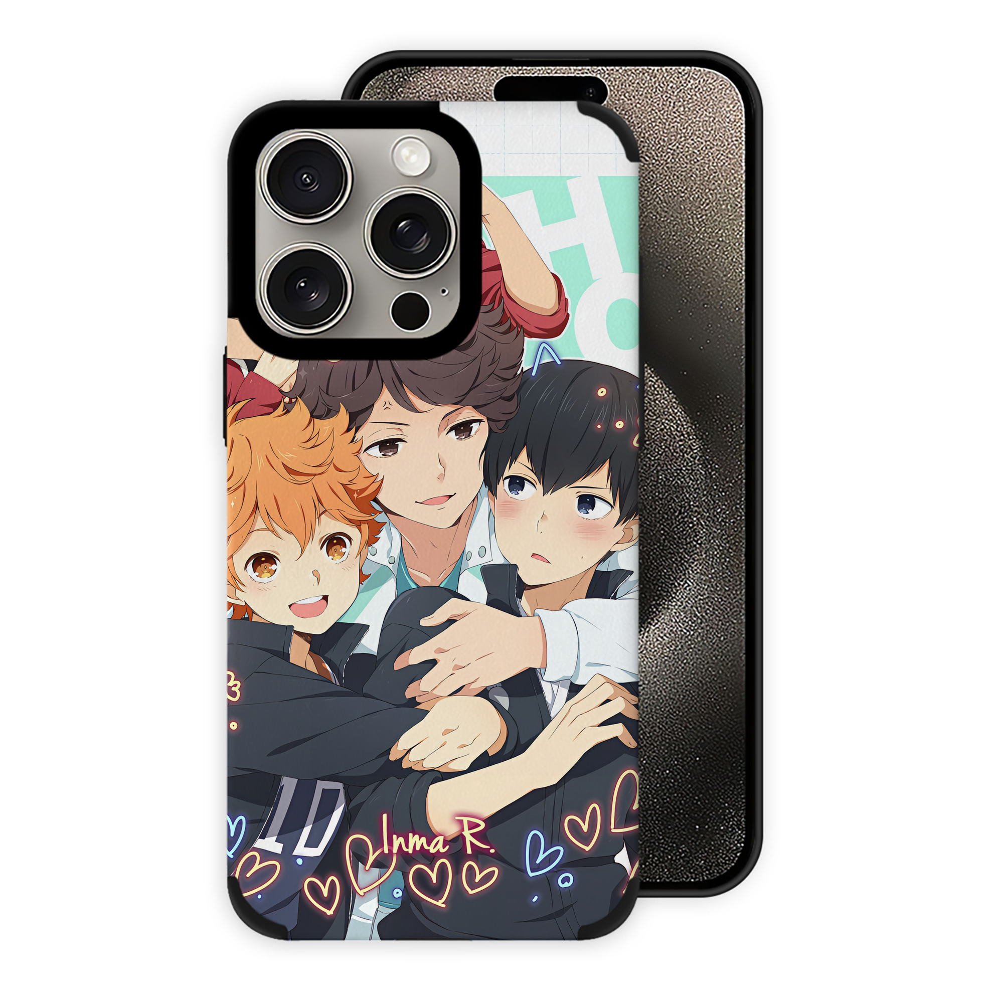 （画像用） ハイキュー!! Haikyu!! 【iPhone15ProMax対応】 PUレザー スマホケース 耐衝撃＆黄変防止