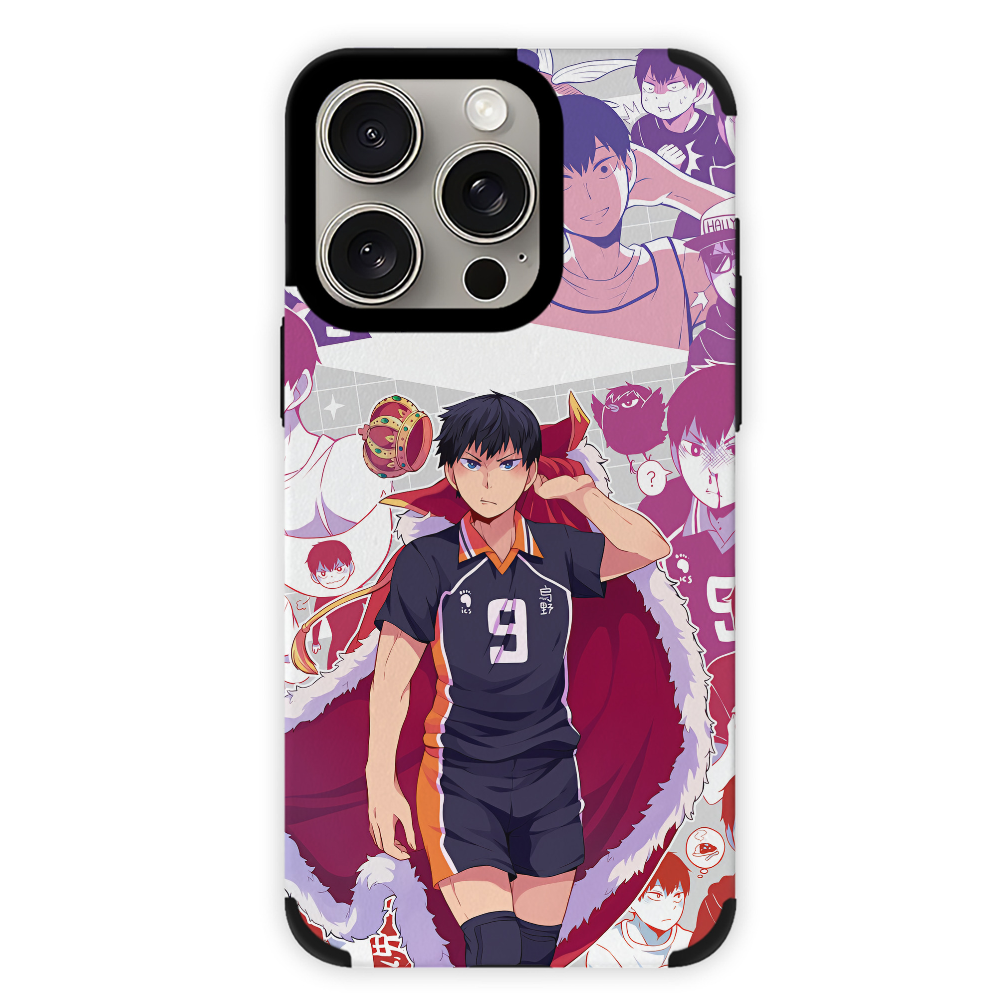 （画像用） ハイキュー!! Haikyu!! 【iPhone15ProMax対応】 PUレザー スマホケース 耐衝撃＆黄変防止