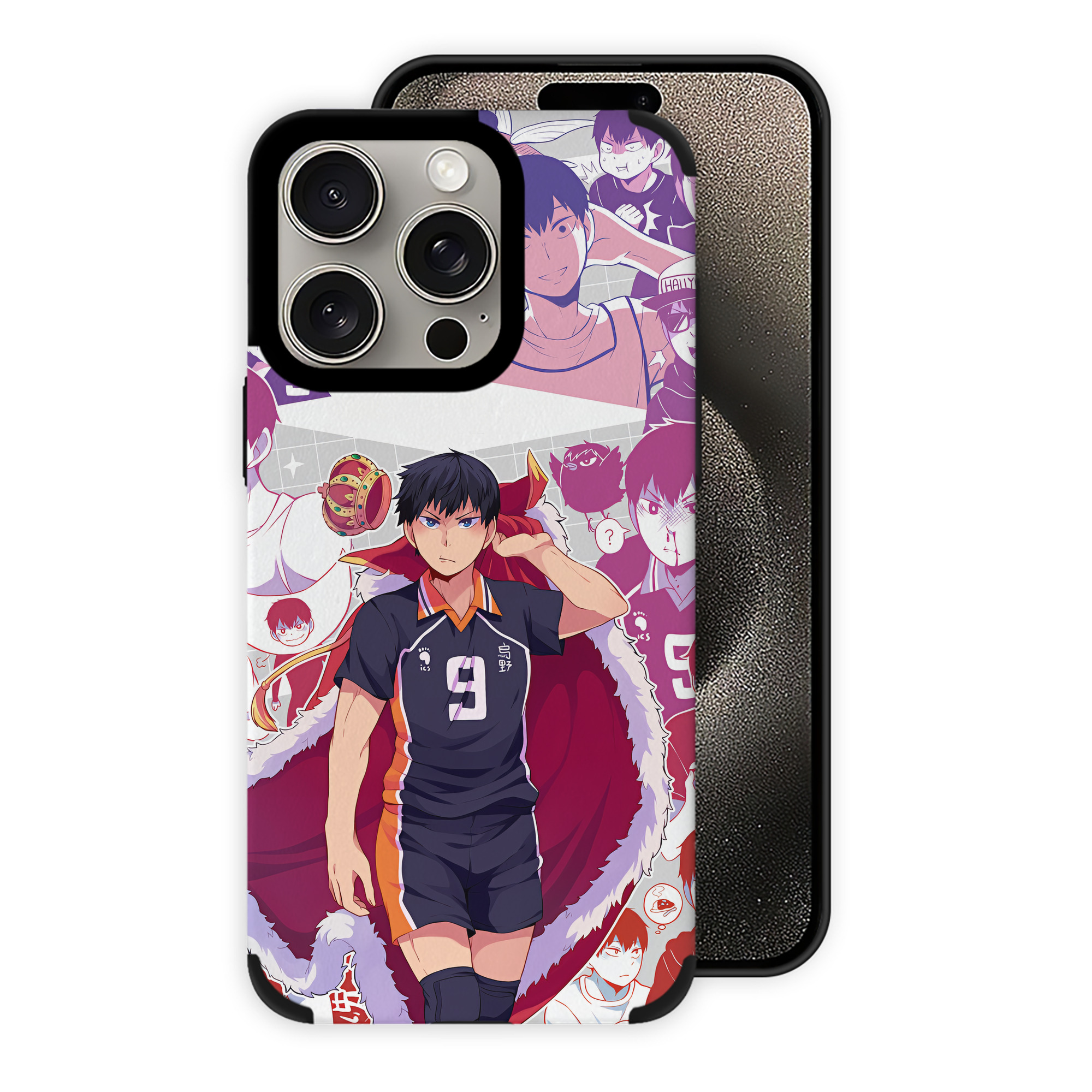 （画像用） ハイキュー!! Haikyu!! 【iPhone15ProMax対応】 PUレザー スマホケース 耐衝撃＆黄変防止