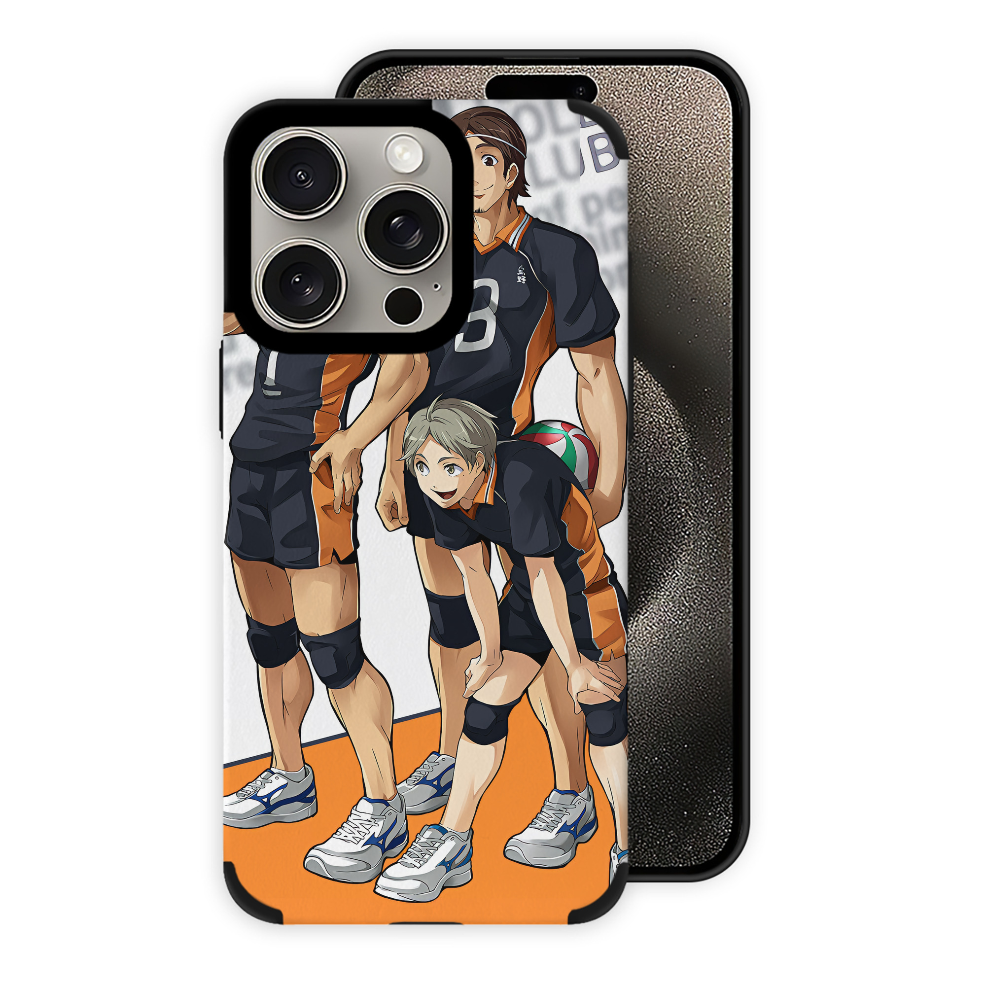 （画像用） ハイキュー!! Haikyu!! 【iPhone15ProMax対応】 PUレザー スマホケース 耐衝撃＆黄変防止