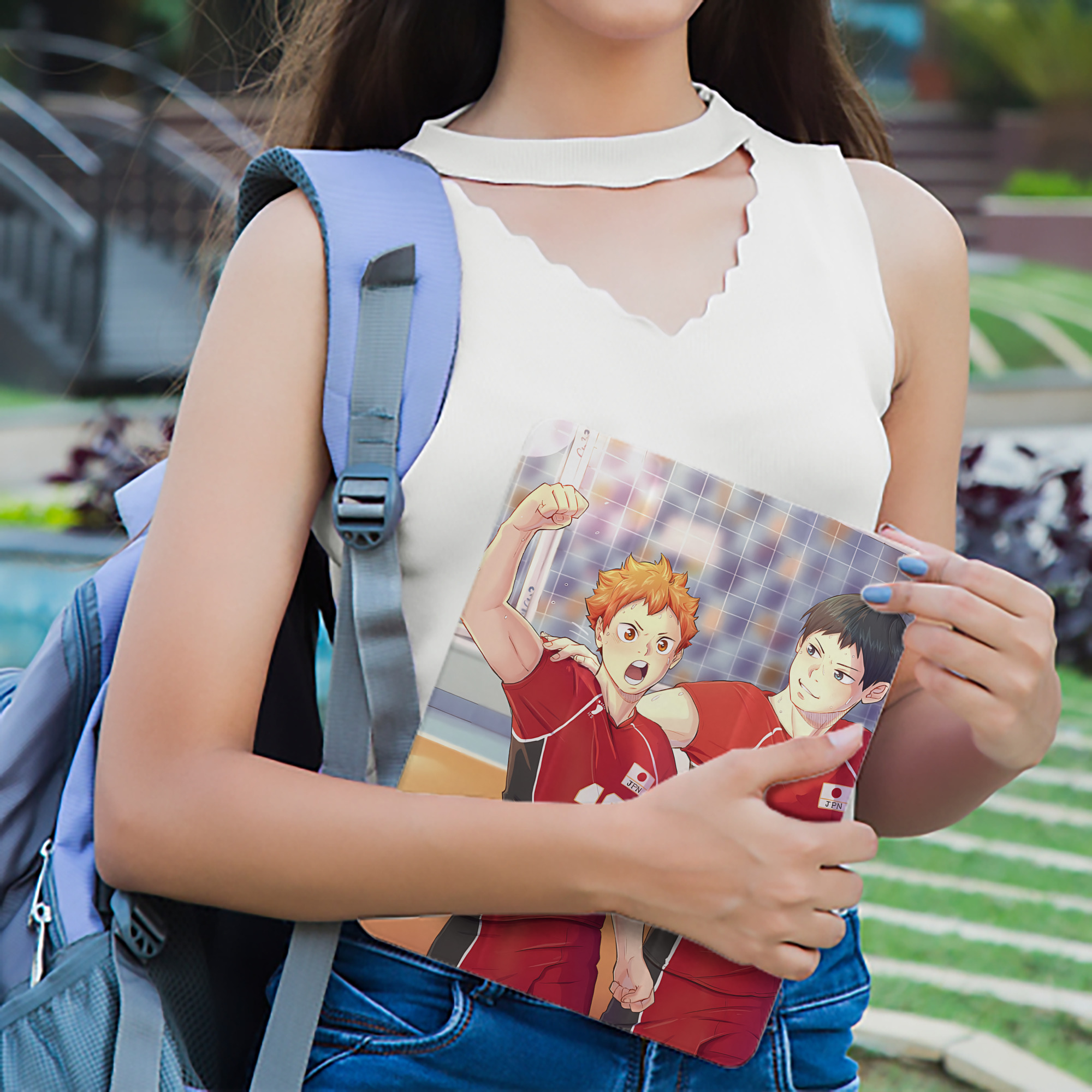 ハイキュー!! Haikyu!! IPad ケース ペン収納付き 三つ折りスタンド PUレザー×シリコン 対応機種9.5/10.5/10.9インチ