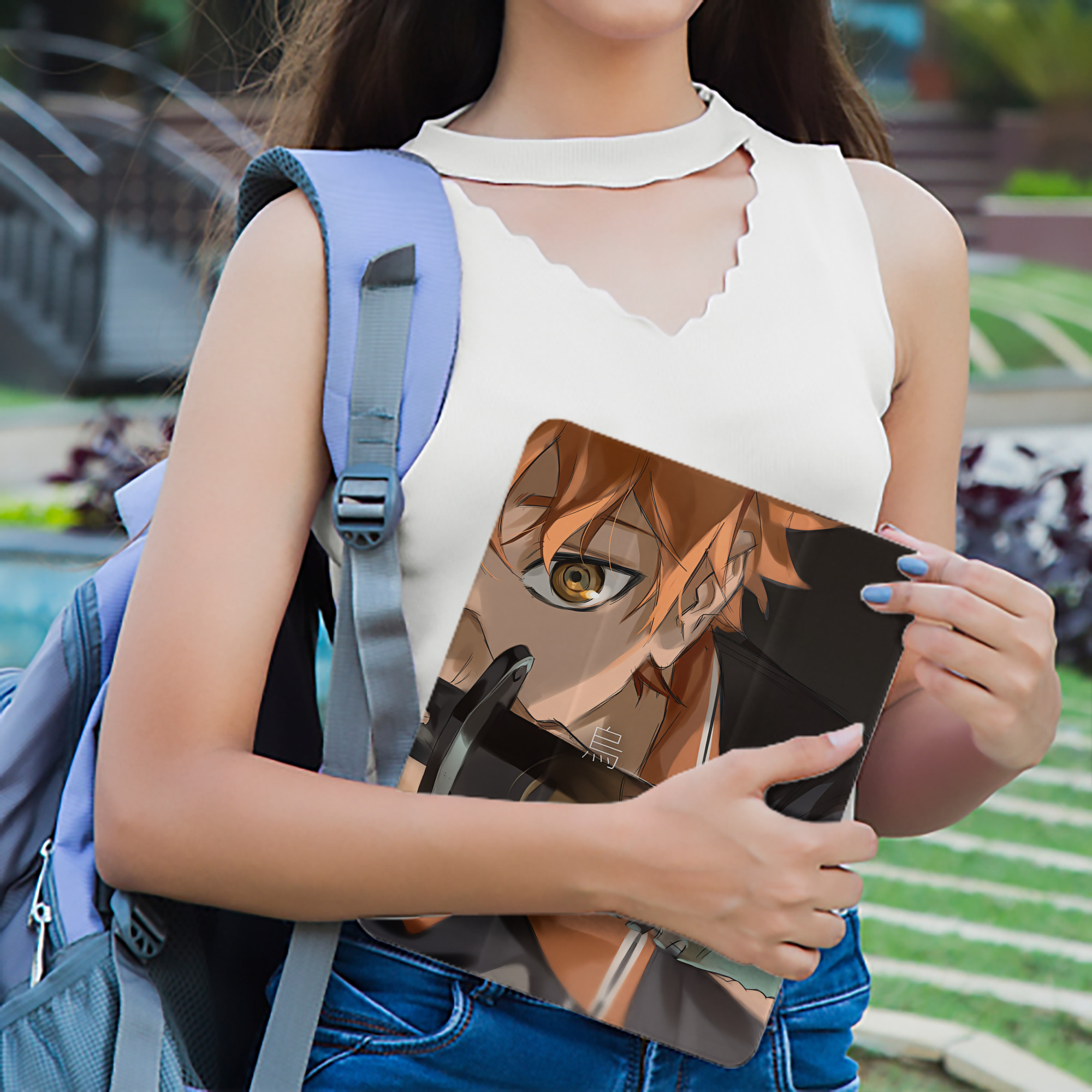 ハイキュー!! Haikyu!! IPad ケース ペン収納付き 三つ折りスタンド PUレザー×シリコン 対応機種9.5/10.5/10.9インチ