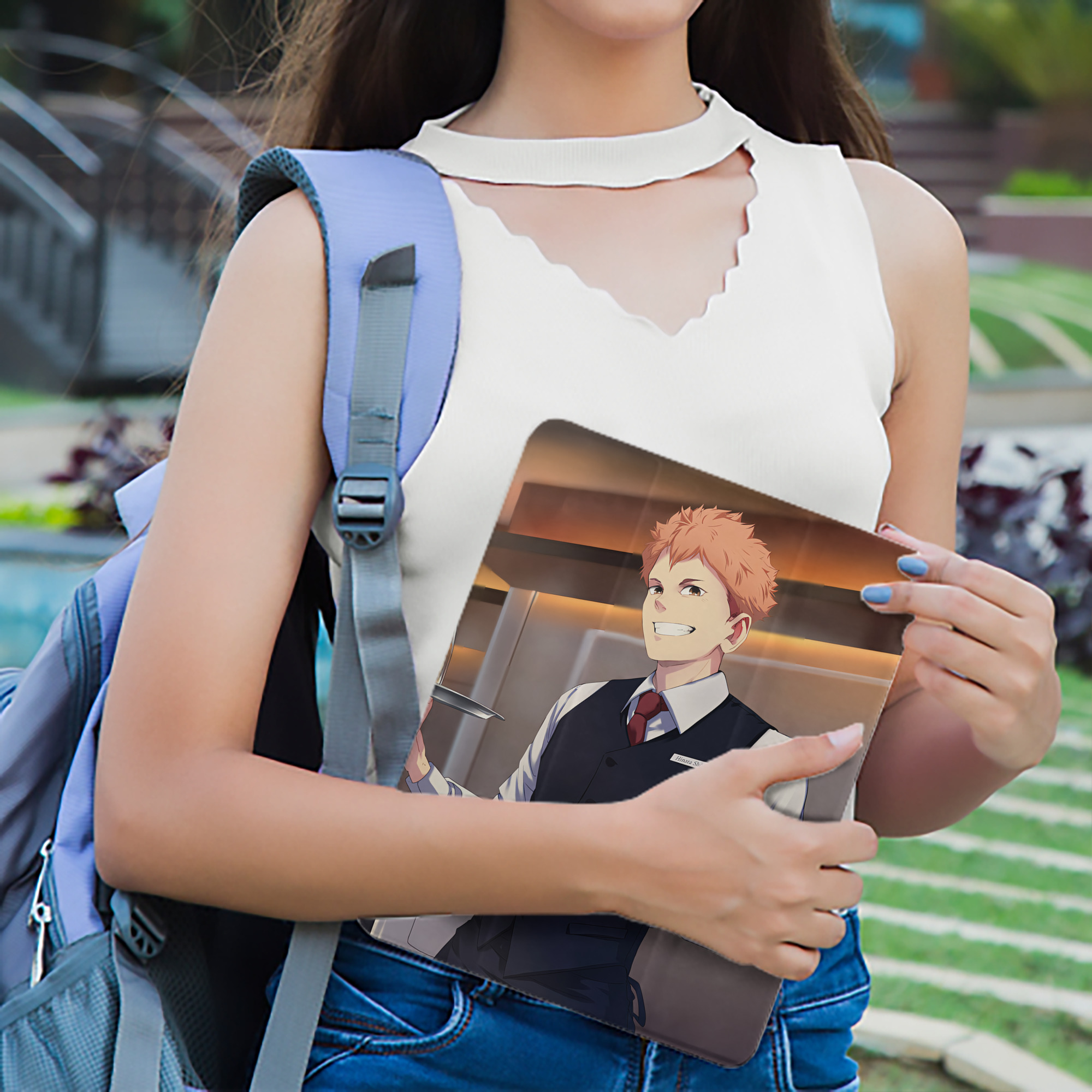 ハイキュー!! Haikyu!! IPad ケース ペン収納付き 三つ折りスタンド PUレザー×シリコン 対応機種9.5/10.5/10.9インチ