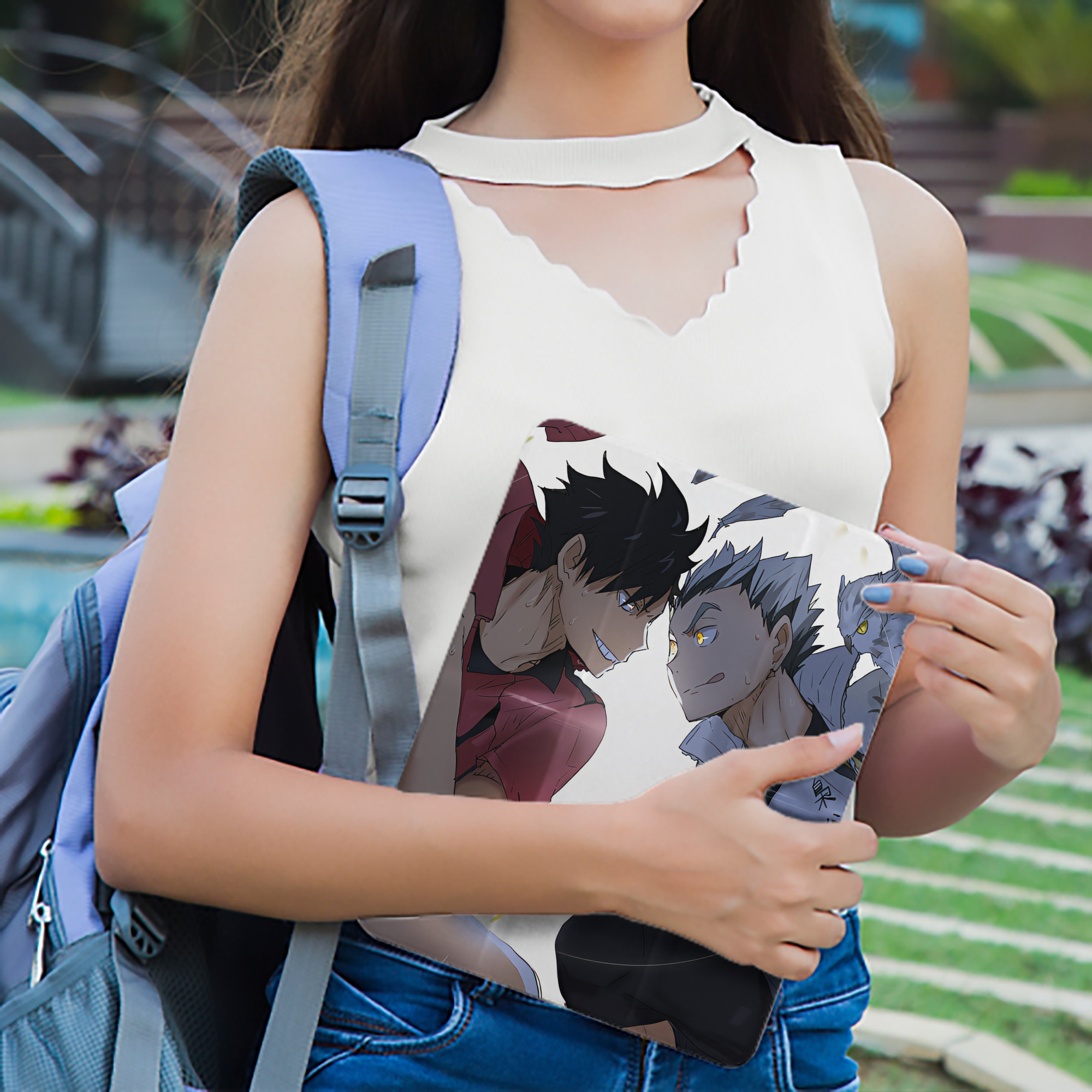 ハイキュー!! Haikyu!! IPad ケース ペン収納付き 三つ折りスタンド PUレザー×シリコン 対応機種9.5/10.5/10.9インチ