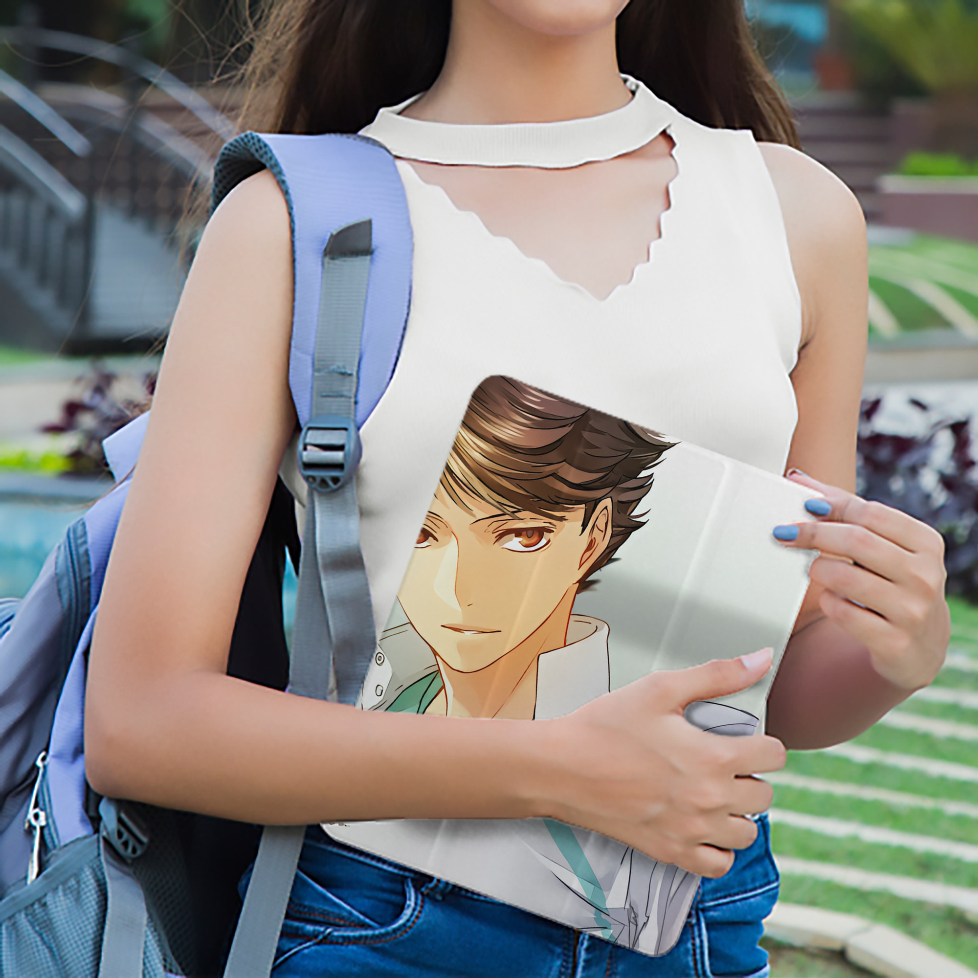 ハイキュー!! Haikyu!! IPad ケース ペン収納付き 三つ折りスタンド PUレザー×シリコン 対応機種9.5/10.5/10.9インチ