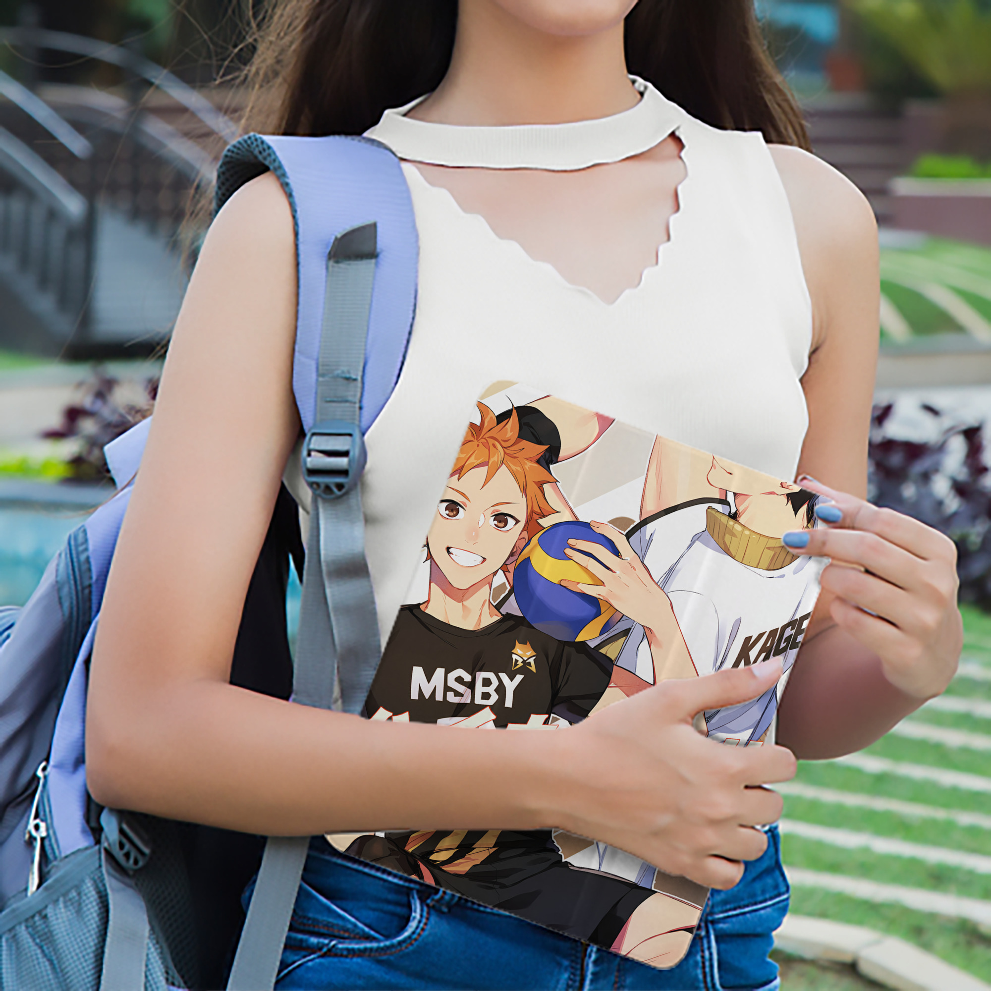 ハイキュー!! Haikyu!! IPad ケース ペン収納付き 三つ折りスタンド PUレザー×シリコン 対応機種9.5/10.5/10.9インチ