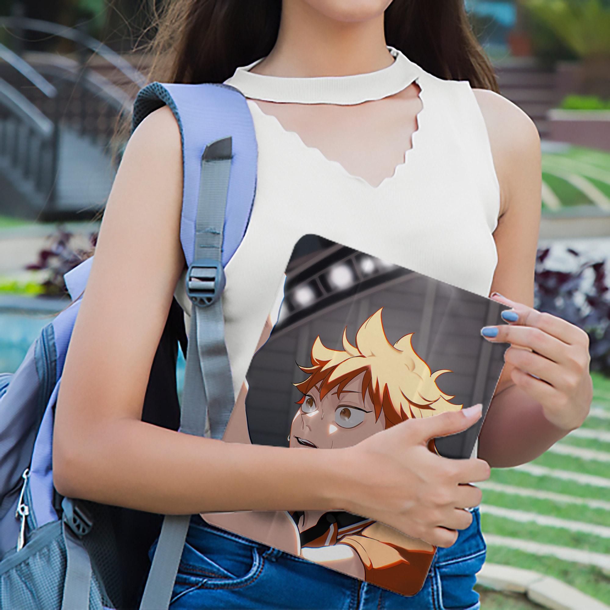ハイキュー!! Haikyu!! IPad ケース ペン収納付き 三つ折りスタンド PUレザー×シリコン 対応機種9.5/10.5/10.9インチ