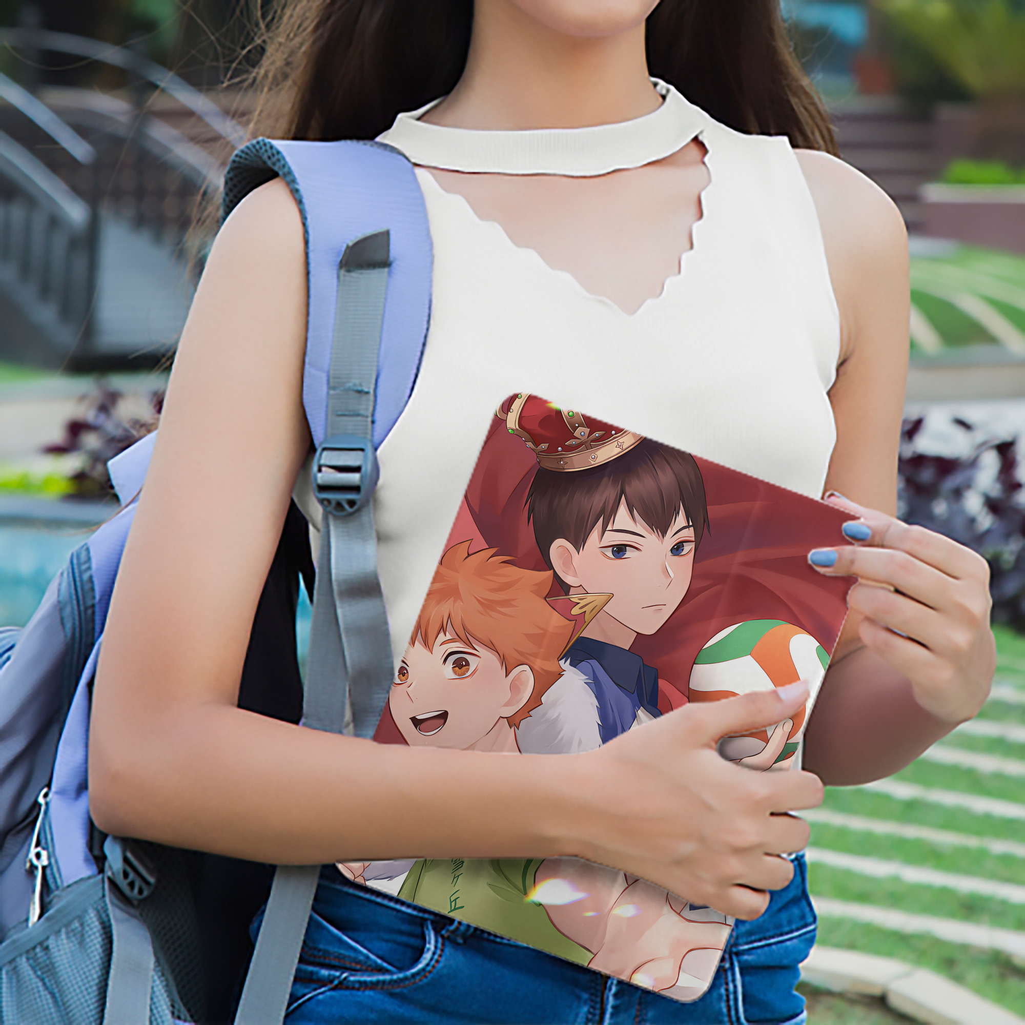 ハイキュー!! Haikyu!! IPad ケース ペン収納付き 三つ折りスタンド PUレザー×シリコン 対応機種9.5/10.5/10.9インチ