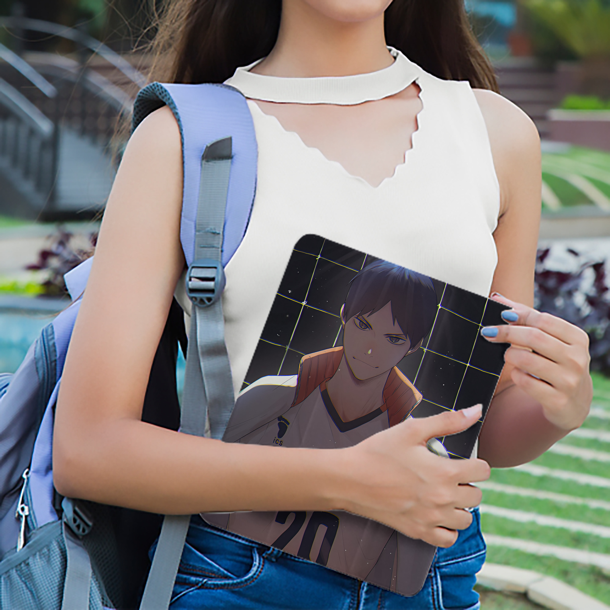 ハイキュー!! Haikyu!! IPad ケース ペン収納付き 三つ折りスタンド PUレザー×シリコン 対応機種9.5/10.5/10.9インチ