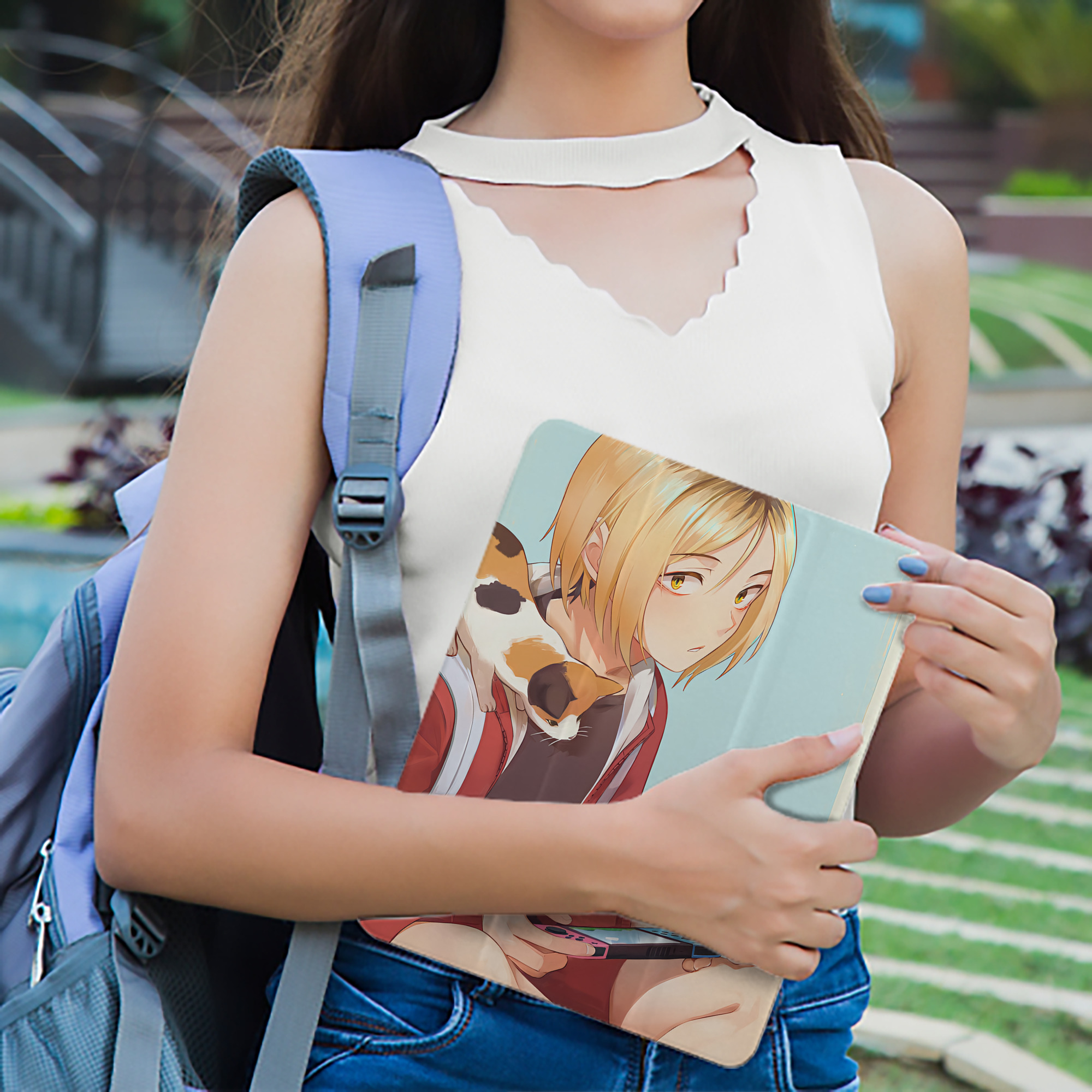 ハイキュー!! Haikyu!! IPad ケース ペン収納付き 三つ折りスタンド PUレザー×シリコン 対応機種9.5/10.5/10.9インチ