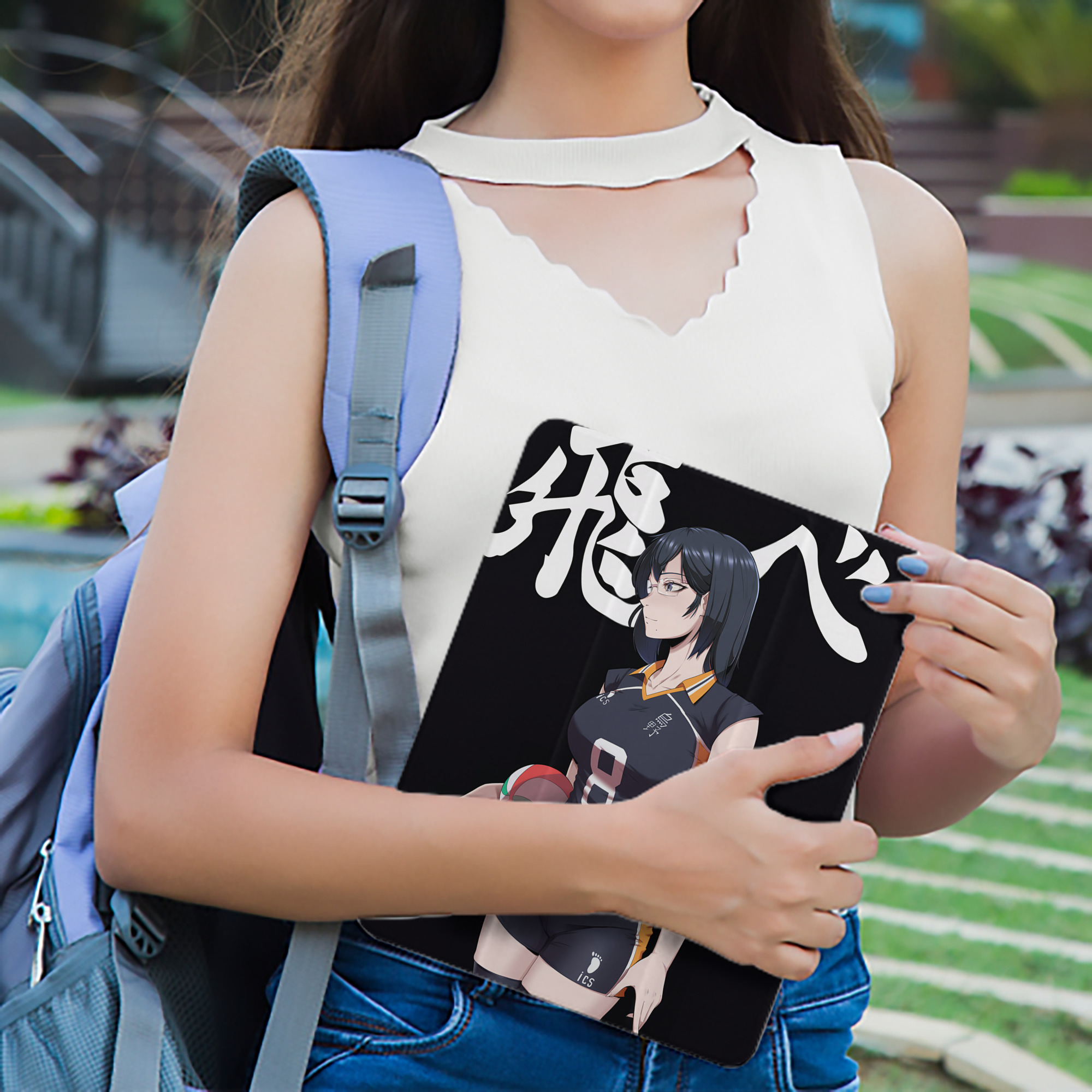 ハイキュー!! Haikyu!! IPad ケース ペン収納付き 三つ折りスタンド PUレザー×シリコン 対応機種9.5/10.5/10.9インチ
