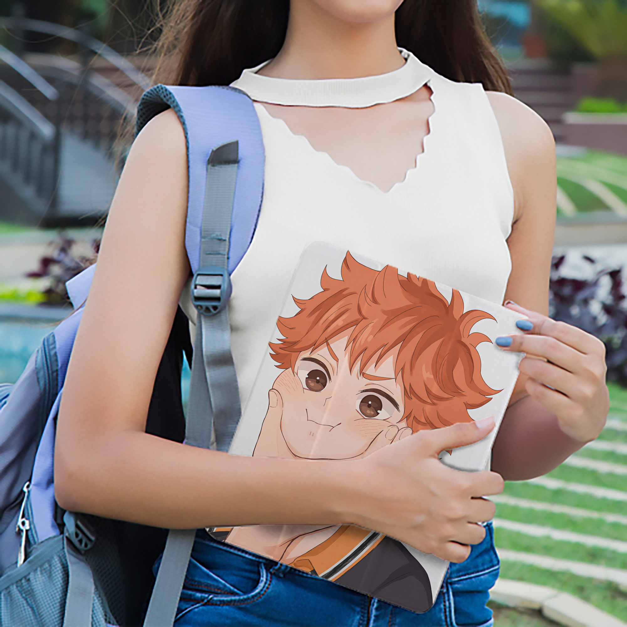 ハイキュー!! Haikyu!! IPad ケース ペン収納付き 三つ折りスタンド PUレザー×シリコン 対応機種9.5/10.5/10.9インチ