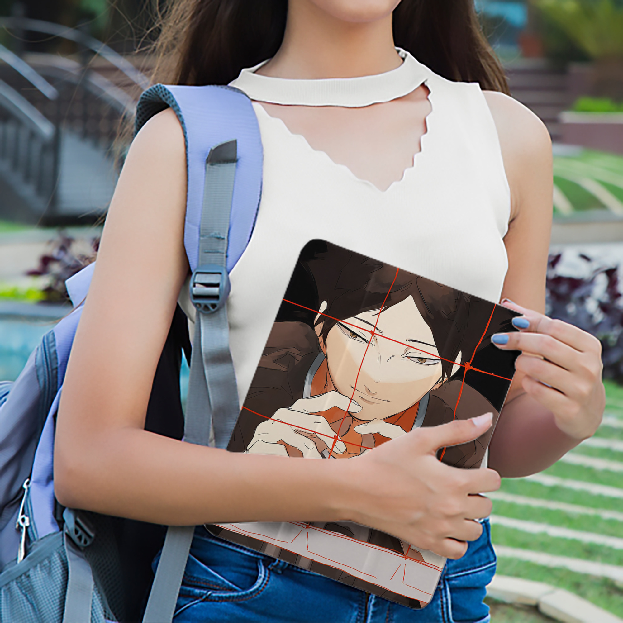 ハイキュー!! Haikyu!! IPad ケース ペン収納付き 三つ折りスタンド PUレザー×シリコン 対応機種9.5/10.5/10.9インチ