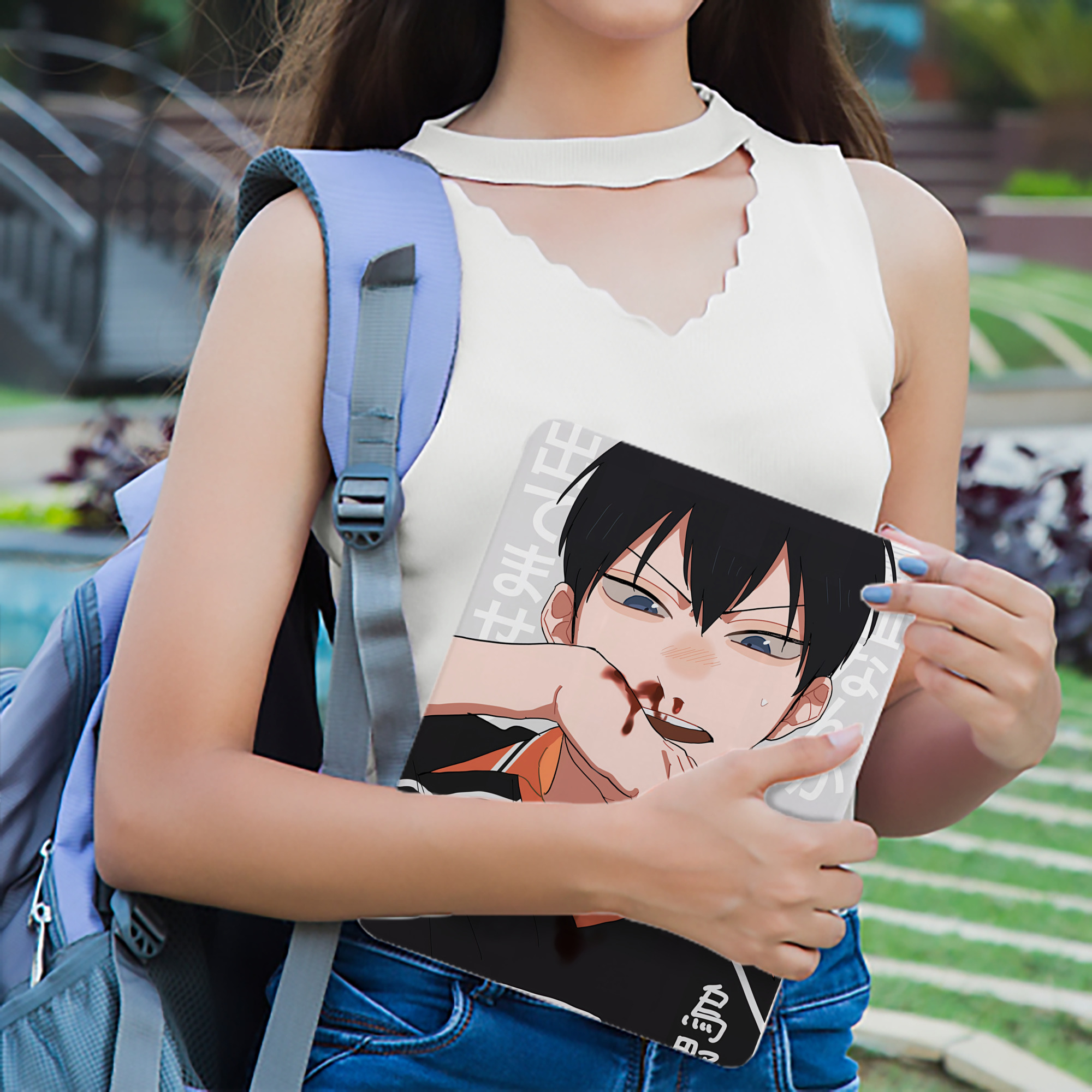 ハイキュー!! Haikyu!! IPad ケース ブック型 PUレザー TPU 耐衝撃 軽量 薄型 ペン収納なし 全面保護 IPad 各モデル対応