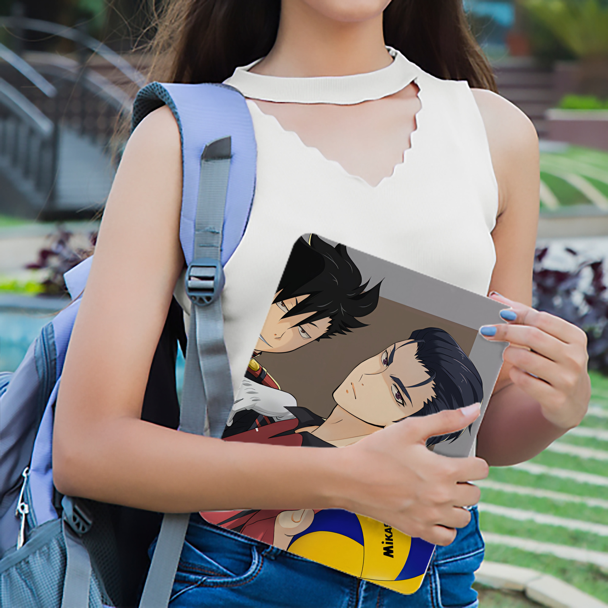 ハイキュー!! Haikyu!! IPad ケース ブック型 PUレザー TPU 耐衝撃 軽量 薄型 ペン収納なし 全面保護 IPad 各モデル対応