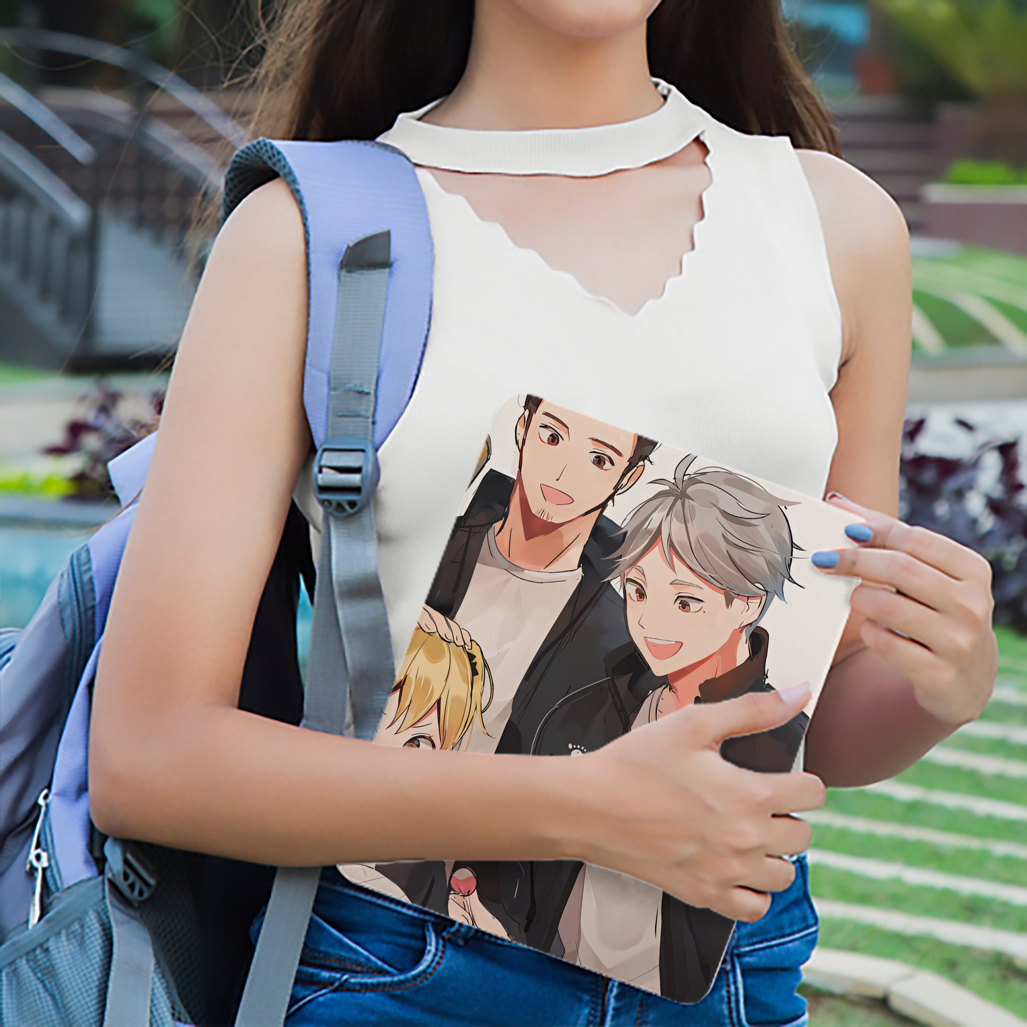 ハイキュー!! Haikyu!! IPad ケース ブック型 PUレザー TPU 耐衝撃 軽量 薄型 ペン収納なし 全面保護 IPad 各モデル対応
