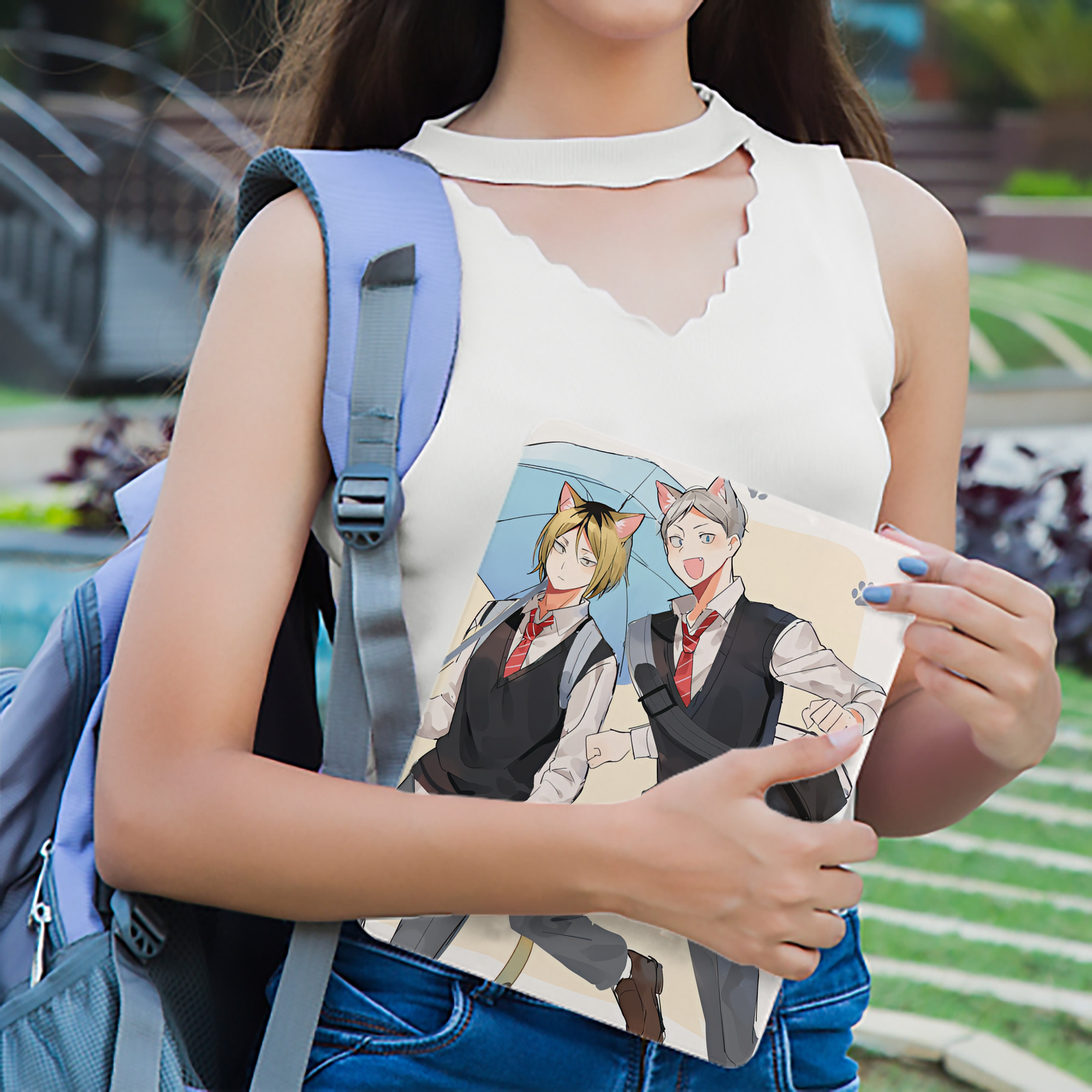 ハイキュー!! Haikyu!! IPad ケース ブック型 PUレザー TPU 耐衝撃 軽量 薄型 ペン収納なし 全面保護 IPad 各モデル対応