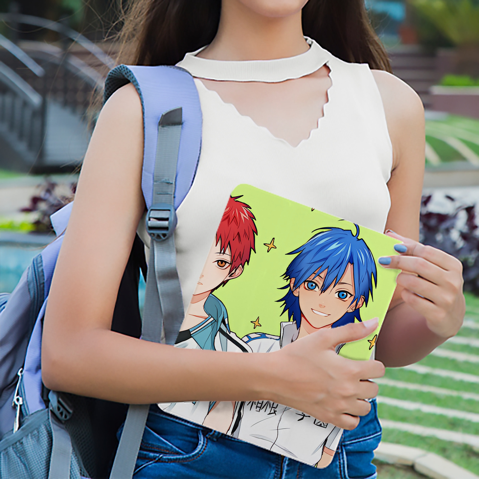 ハイキュー!! Haikyu!! IPad ケース ブック型 PUレザー TPU 耐衝撃 軽量 薄型 ペン収納なし 全面保護 IPad 各モデル対応