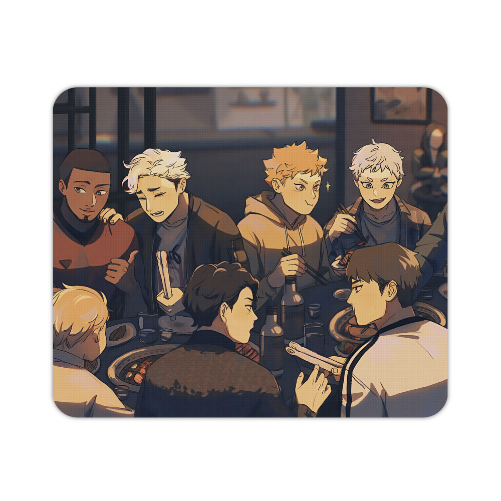 （画像用） ハイキュー!! Haikyu!! マウスパッド ステッチ加工 ラバー素材 防水 滑り止め 超薄型 ゲーミング/オフィス対応
