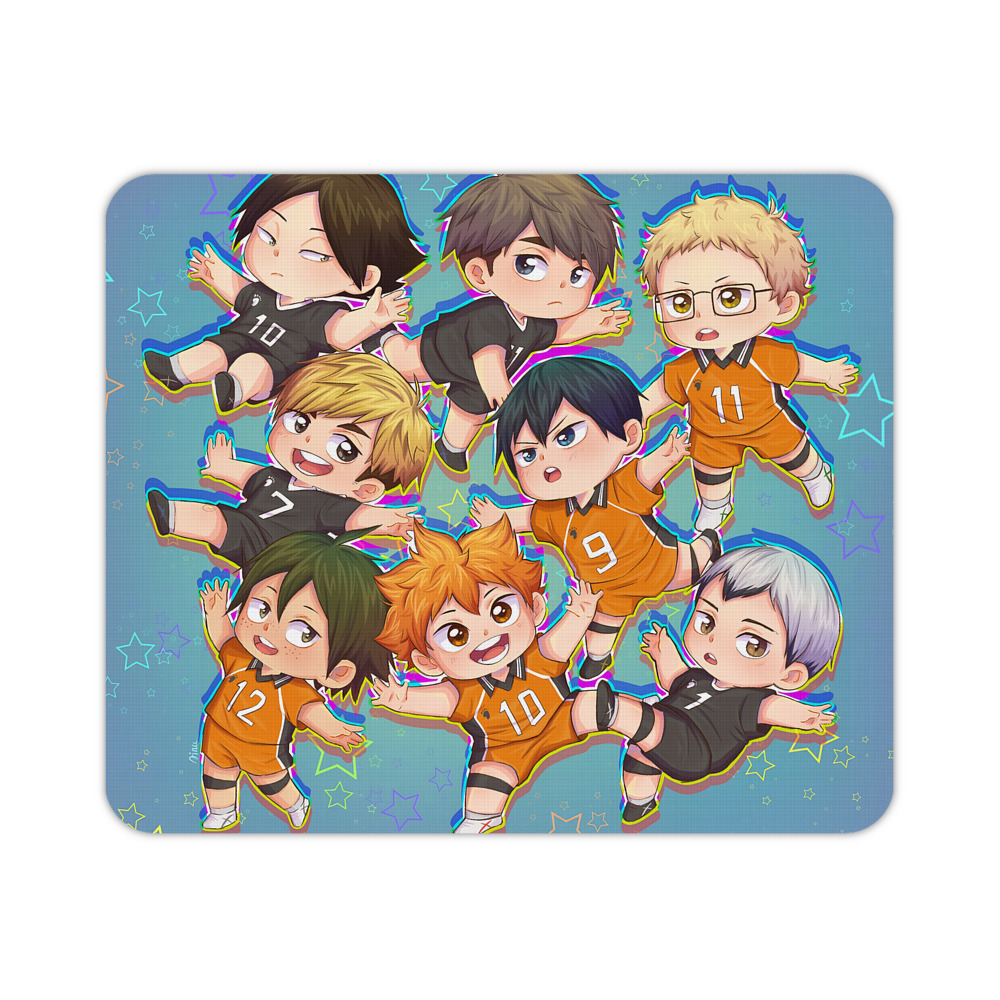 （画像用） ハイキュー!! Haikyu!! マウスパッド ステッチ加工 ラバー素材 防水 滑り止め 超薄型 ゲーミング/オフィス対応