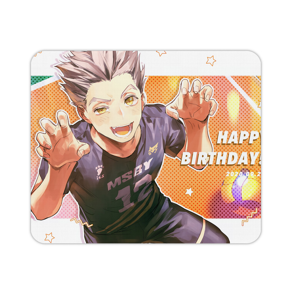 （画像用） ハイキュー!! Haikyu!! マウスパッド ステッチ加工 ラバー素材 防水 滑り止め 超薄型 ゲーミング/オフィス対応