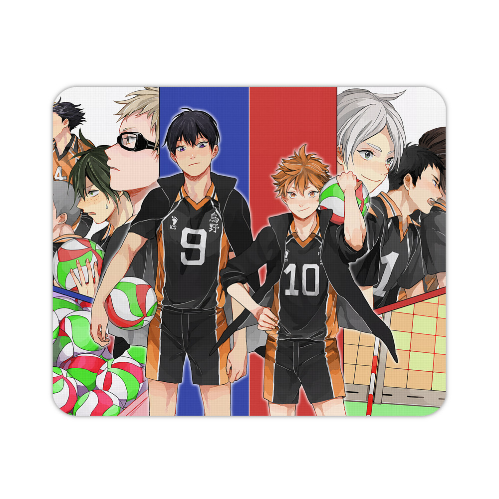 （画像用） ハイキュー!! Haikyu!! マウスパッド ステッチ加工 ラバー素材 防水 滑り止め 超薄型 ゲーミング/オフィス対応