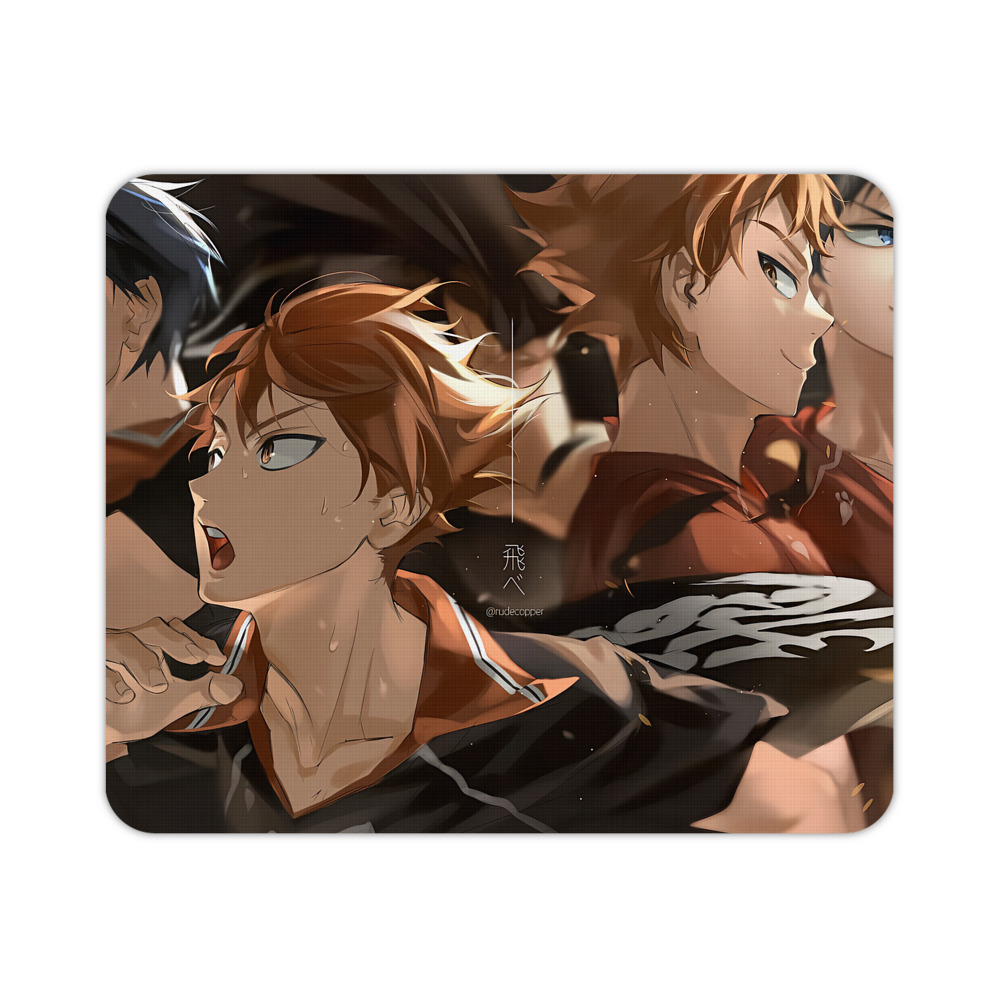 （画像用） ハイキュー!! Haikyu!! マウスパッド ステッチ加工 ラバー素材 防水 滑り止め 超薄型 ゲーミング/オフィス対応