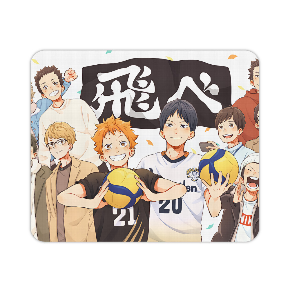 （画像用） ハイキュー!! Haikyu!! マウスパッド ステッチ加工 ラバー素材 防水 滑り止め 超薄型 ゲーミング/オフィス対応