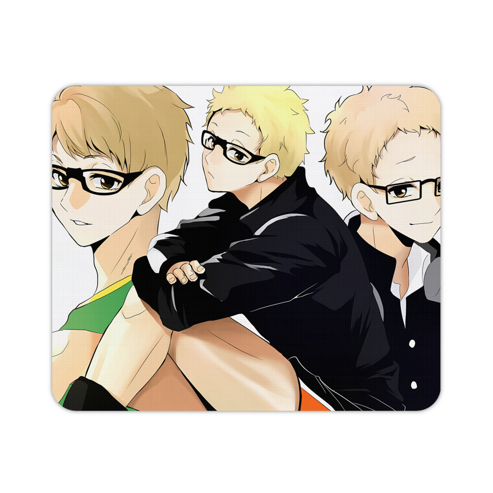 （画像用） ハイキュー!! Haikyu!! マウスパッド ステッチ加工 ラバー素材 防水 滑り止め 超薄型 ゲーミング/オフィス対応