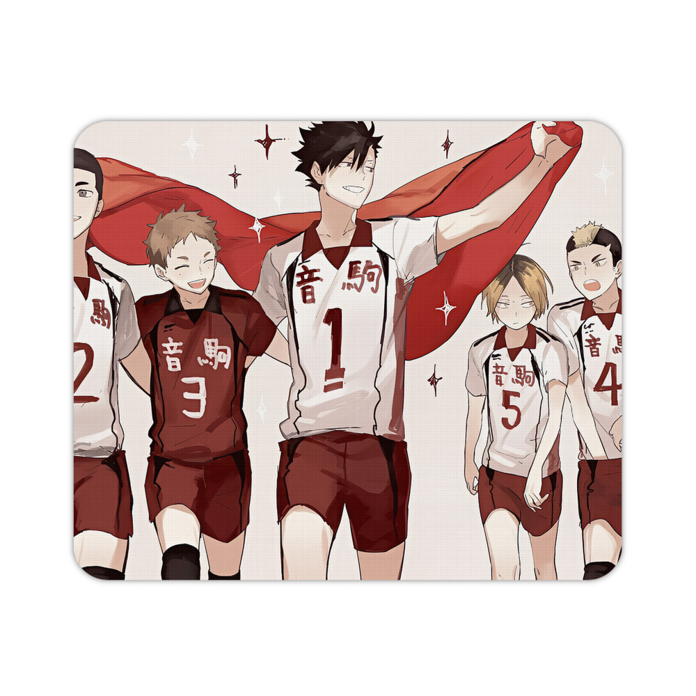 （画像用） ハイキュー!! Haikyu!! マウスパッド ステッチ加工 ラバー素材 防水 滑り止め 超薄型 ゲーミング/オフィス対応