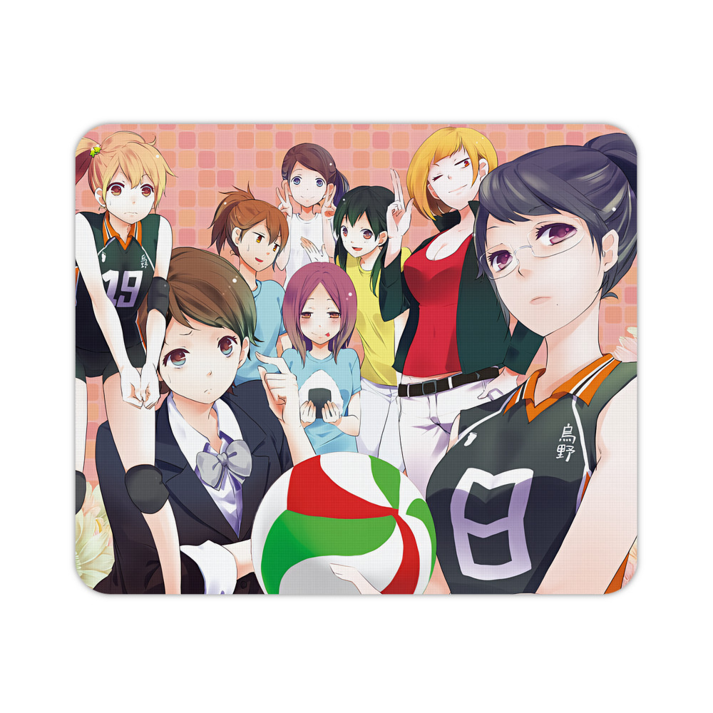 （画像用） ハイキュー!! Haikyu!! マウスパッド ステッチ加工 ラバー素材 防水 滑り止め 超薄型 ゲーミング/オフィス対応