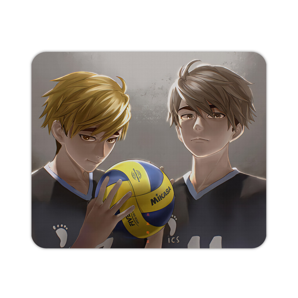 （画像用） ハイキュー!! Haikyu!! マウスパッド ステッチ加工 ラバー素材 防水 滑り止め 超薄型 ゲーミング/オフィス対応