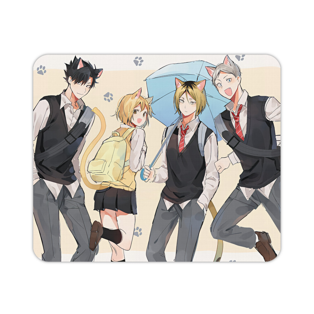 （画像用） ハイキュー!! Haikyu!! マウスパッド ステッチ加工 ラバー素材 防水 滑り止め 超薄型 ゲーミング/オフィス対応