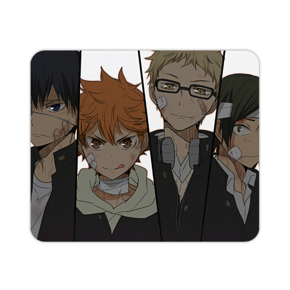 （画像用） ハイキュー!! Haikyu!! マウスパッド ステッチ加工 ラバー素材 防水 滑り止め 超薄型 ゲーミング/オフィス対応