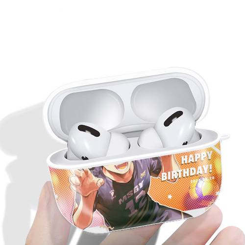 ハイキュー!! Haikyu!! 【AirPods Pro用】ハードシェル保護ケース 耐衝撃・防指紋・カラビナ付き商品仕様