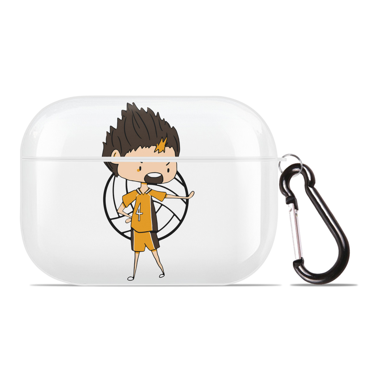（画像用） ハイキュー!! Haikyu!! 【AirPods Pro用】ハードシェル保護ケース 耐衝撃・防指紋・カラビナ付き商品仕様
