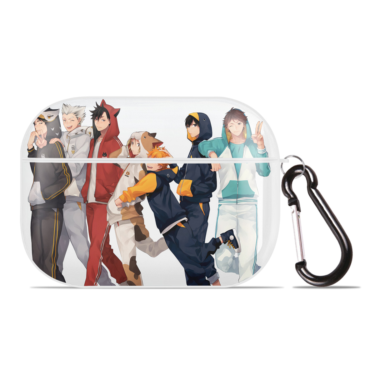 （画像用） ハイキュー!! Haikyu!! 【AirPods Pro用】ハードシェル保護ケース 耐衝撃・防指紋・カラビナ付き商品仕様