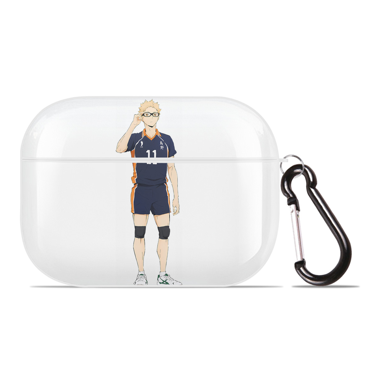 （画像用） ハイキュー!! Haikyu!! 【AirPods Pro用】ハードシェル保護ケース 耐衝撃・防指紋・カラビナ付き商品仕様