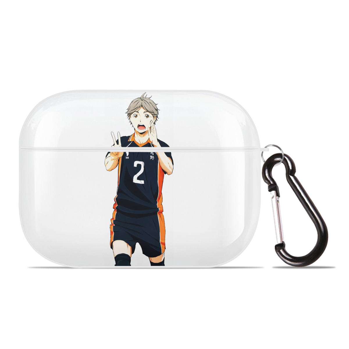 （画像用） ハイキュー!! Haikyu!! 【AirPods Pro用】ハードシェル保護ケース 耐衝撃・防指紋・カラビナ付き商品仕様