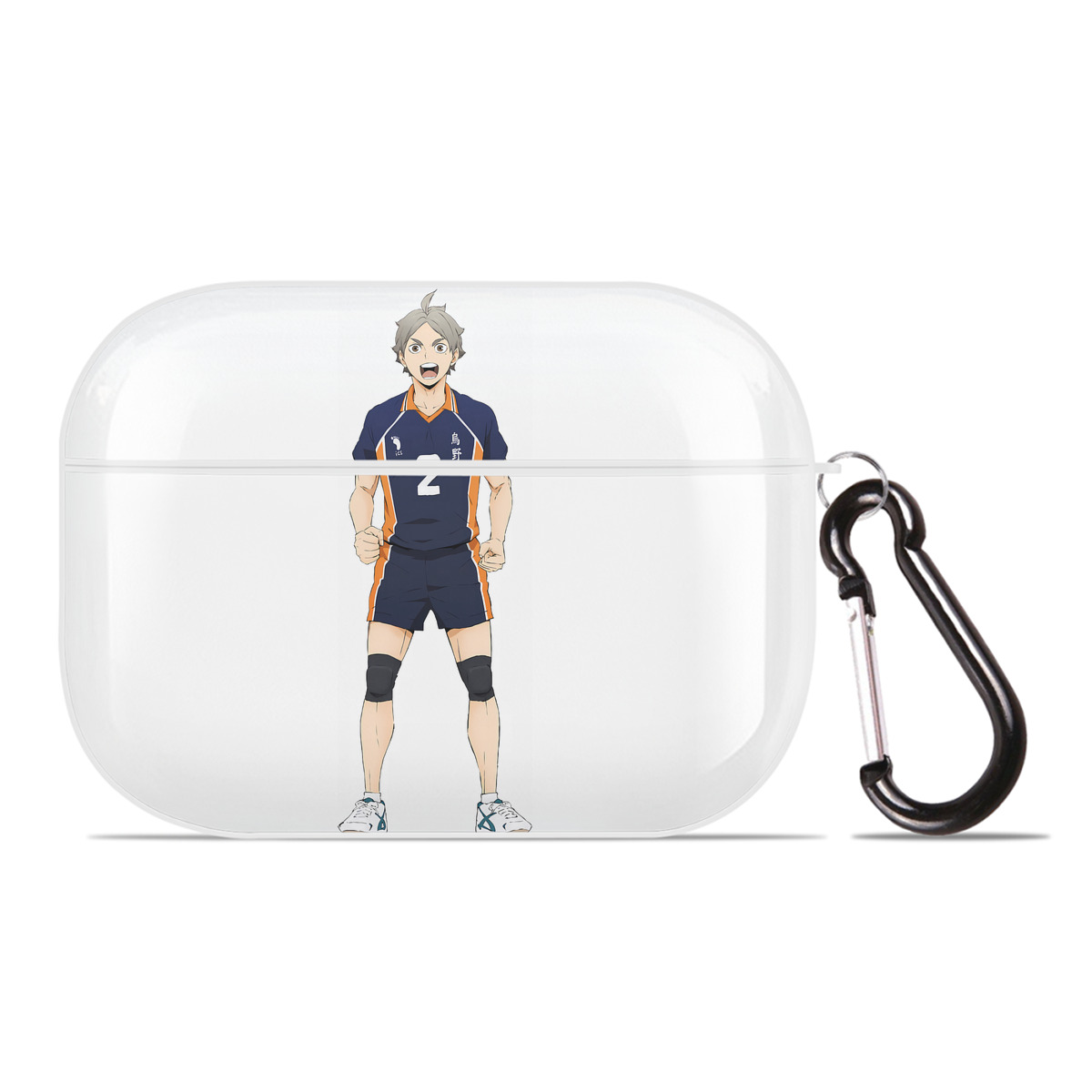 （画像用） ハイキュー!! Haikyu!! 【AirPods Pro用】ハードシェル保護ケース 耐衝撃・防指紋・カラビナ付き商品仕様