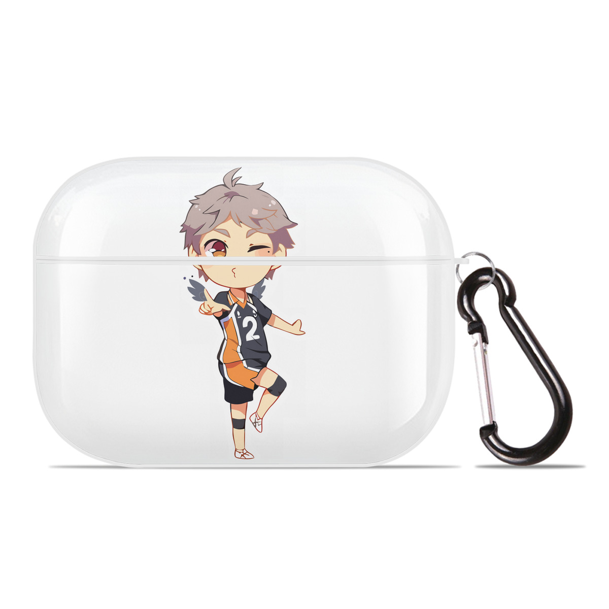 （画像用） ハイキュー!! Haikyu!! 【AirPods Pro用】ハードシェル保護ケース 耐衝撃・防指紋・カラビナ付き商品仕様