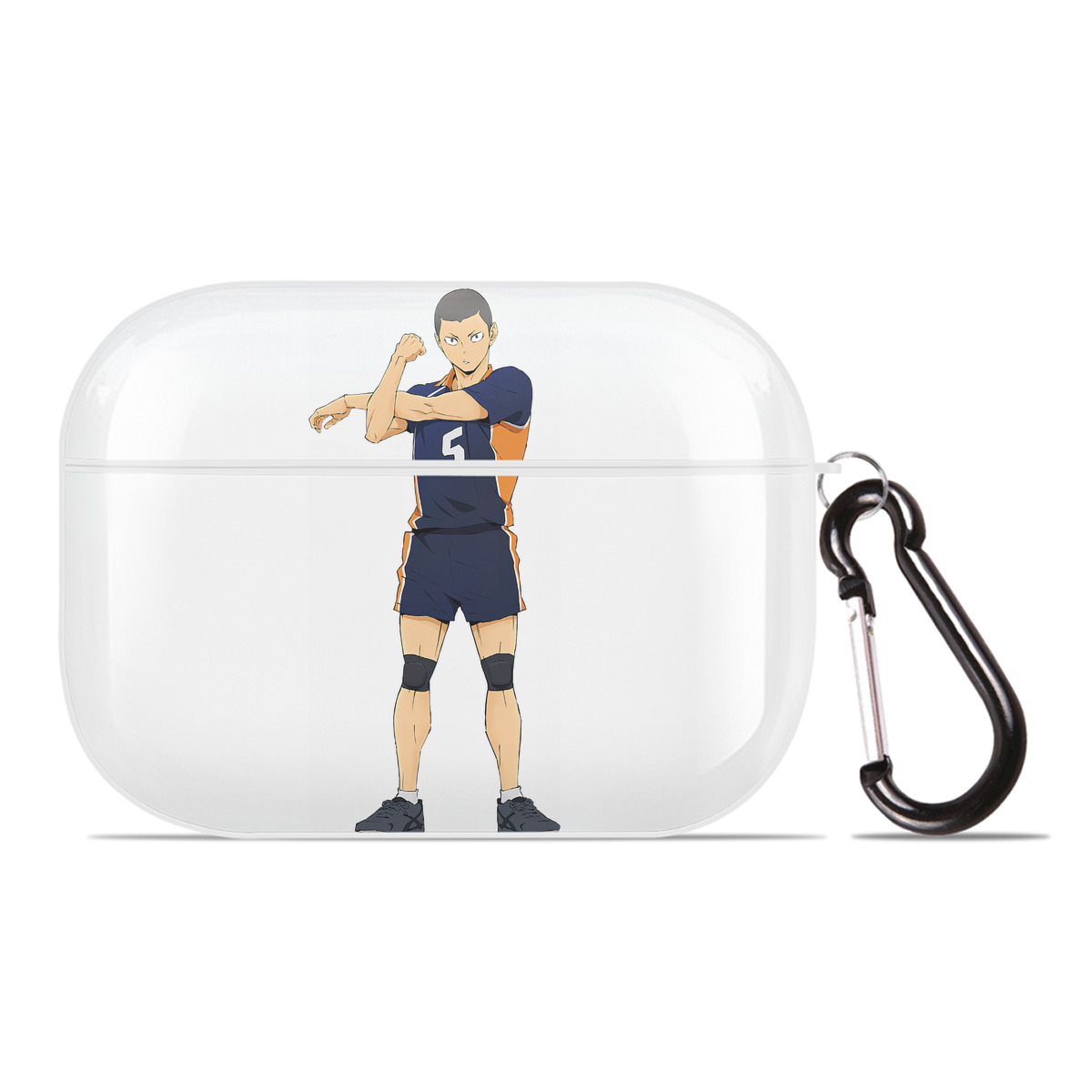（画像用） ハイキュー!! Haikyu!! 【AirPods Pro用】ハードシェル保護ケース 耐衝撃・防指紋・カラビナ付き商品仕様
