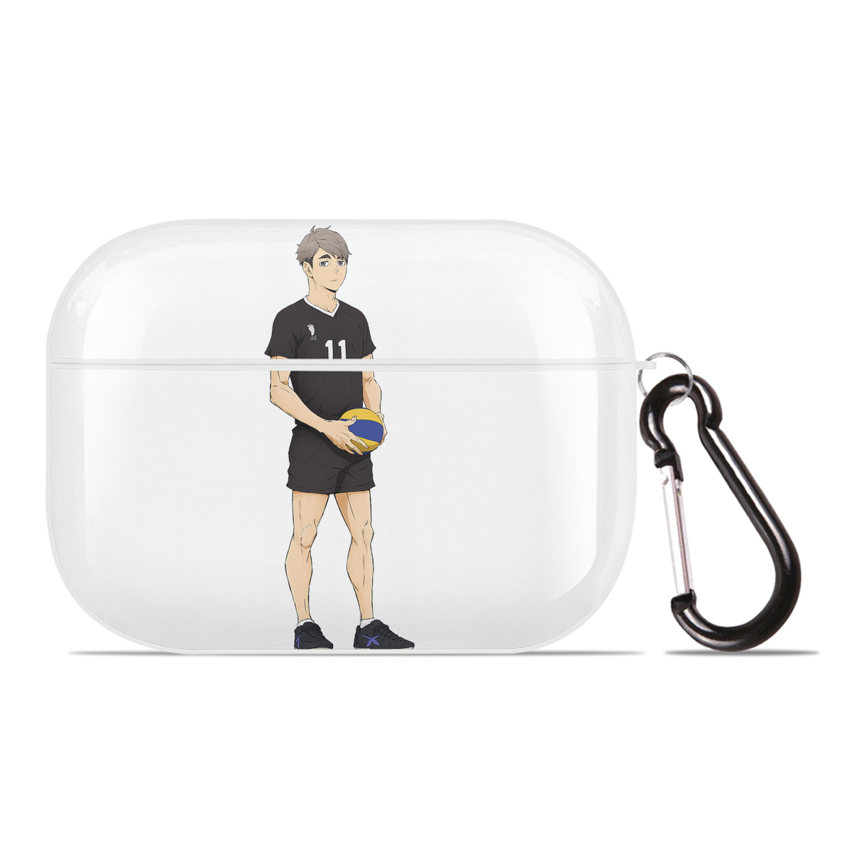 （画像用） ハイキュー!! Haikyu!! 【AirPods Pro用】ハードシェル保護ケース 耐衝撃・防指紋・カラビナ付き商品仕様