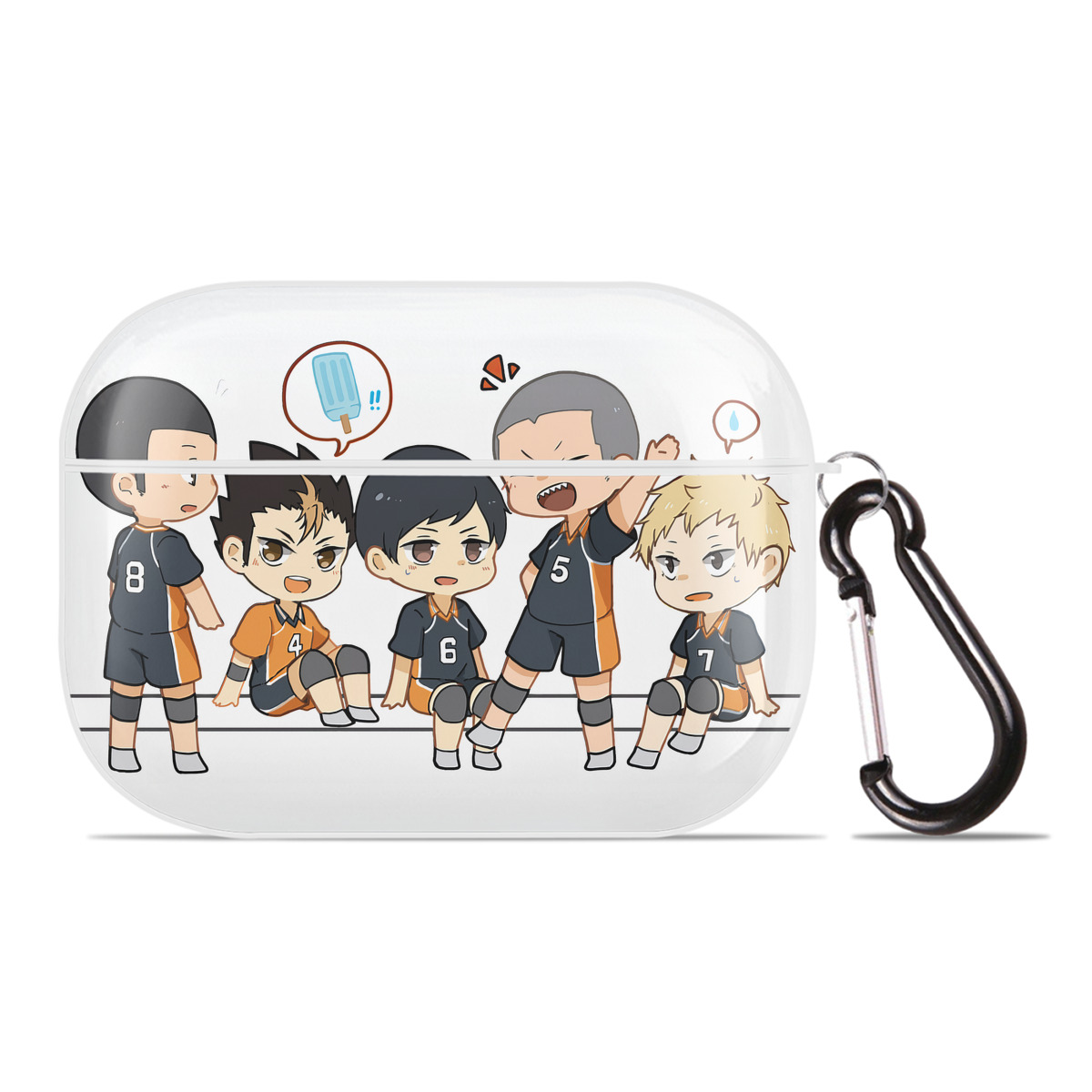 （画像用） ハイキュー!! Haikyu!! 【AirPods Pro用】ハードシェル保護ケース 耐衝撃・防指紋・カラビナ付き商品仕様