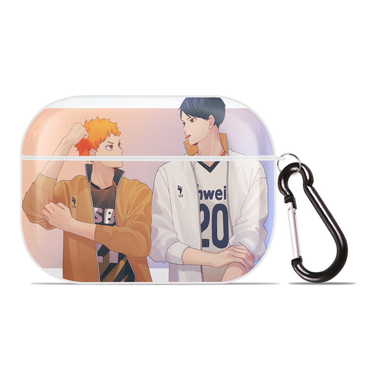（画像用） ハイキュー!! Haikyu!! 【AirPods Pro用】ハードシェル保護ケース 耐衝撃・防指紋・カラビナ付き商品仕様