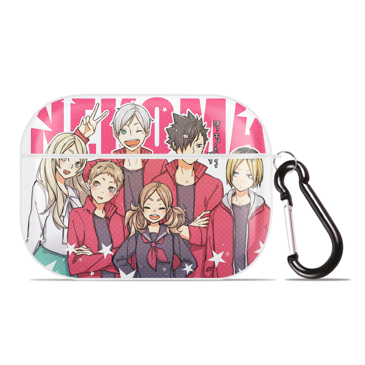 （画像用） ハイキュー!! Haikyu!! 【AirPods Pro用】ハードシェル保護ケース 耐衝撃・防指紋・カラビナ付き商品仕様