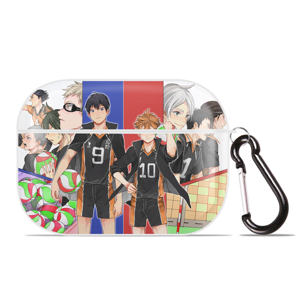 （画像用） ハイキュー!! Haikyu!! 【AirPods Pro用】ハードシェル保護ケース 耐衝撃・防指紋・カラビナ付き商品仕様