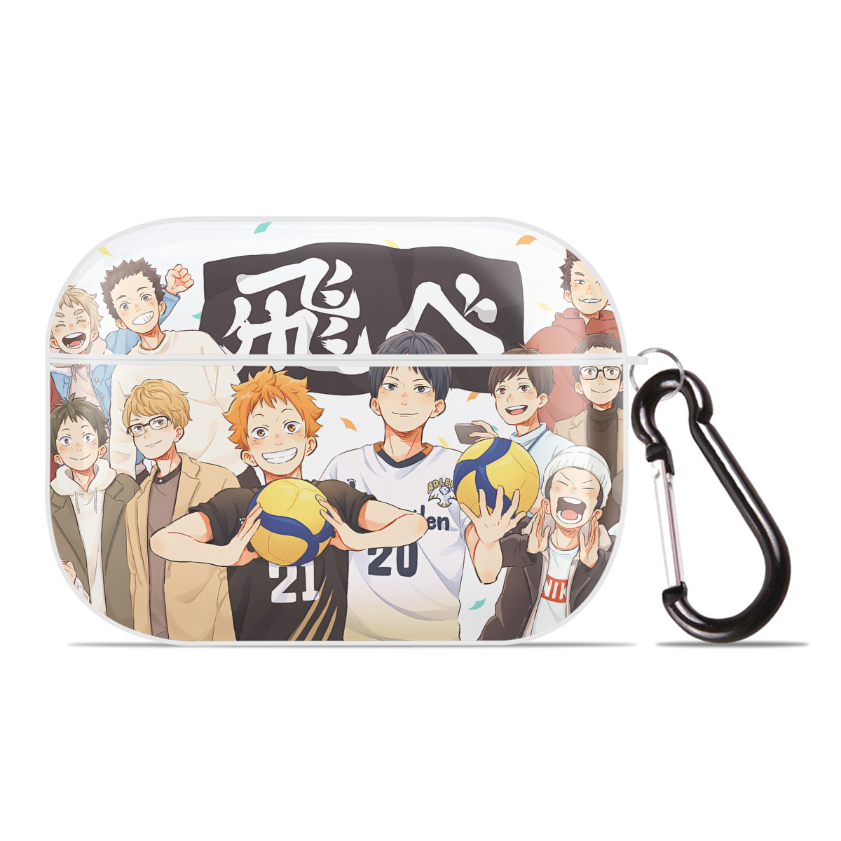 （画像用） ハイキュー!! Haikyu!! 【AirPods Pro用】ハードシェル保護ケース 耐衝撃・防指紋・カラビナ付き商品仕様