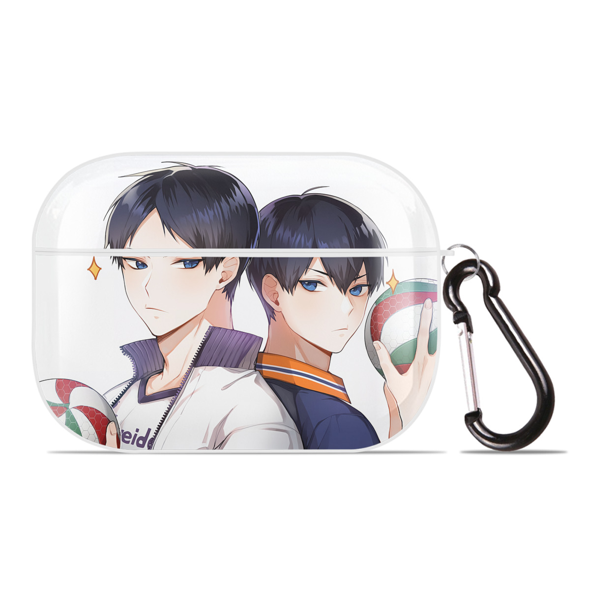 （画像用） ハイキュー!! Haikyu!! 【AirPods Pro用】ハードシェル保護ケース 耐衝撃・防指紋・カラビナ付き商品仕様